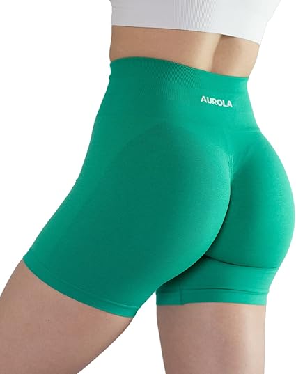 AUROLA Intensify Workout Shorts for Women Seamless Scrunch Short Gym Yoga Running Sport Active Exercise Fitness Shorts