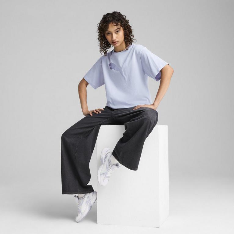Puma Her Graphic Relaxed Tee T-Shirt Womens