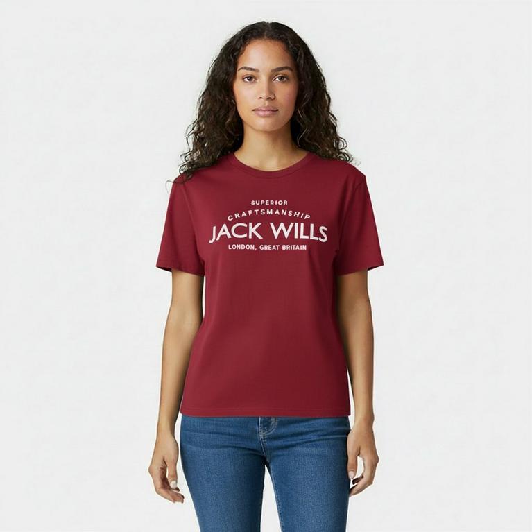 Jack Wills Forstal Boyfriend T-Shirt Ladies
