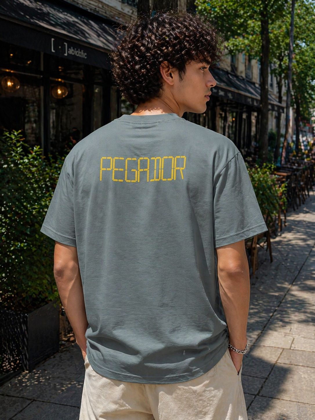 Bleek Boxy Tee Washed Black and Grey