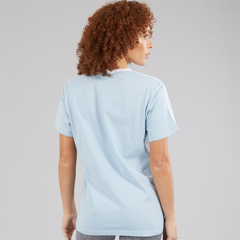 Adidas Womens Essentials 3-Stripes T-Shirt Wonder Blue