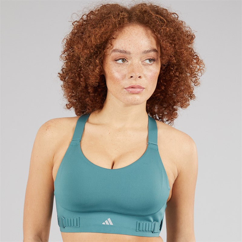 Womens Fastimpact Luxe Run High Support Sports Bra Preloved Teal/Preloved Teal