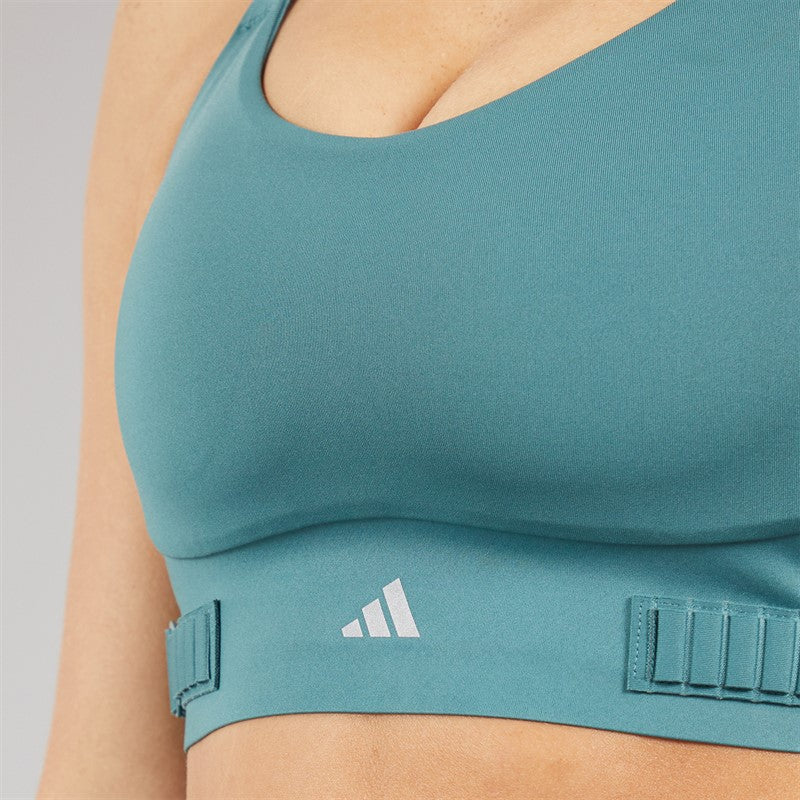 Womens Fastimpact Luxe Run High Support Sports Bra Preloved Teal/Preloved Teal