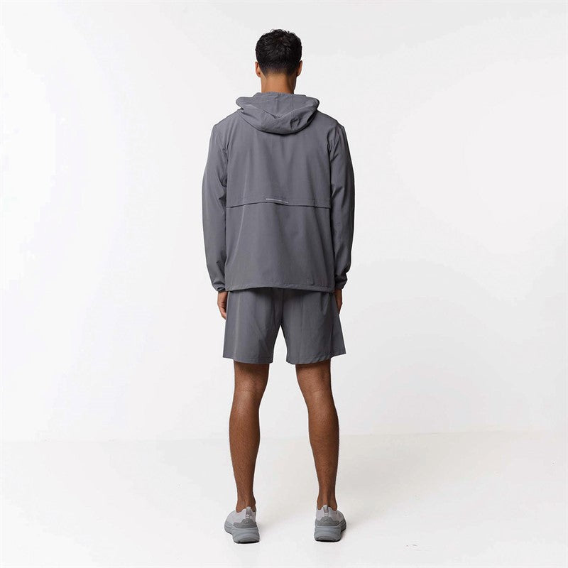 Closure London Mens Contrast Zip Tri Set Black/Corel Red