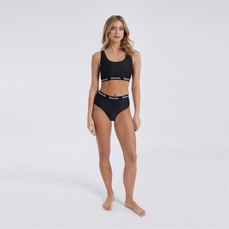 Womens Ayah Crop Bikini Black