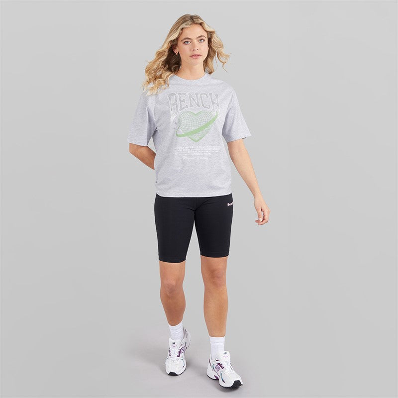 Bench Womens Jilen T-Shirt Grey Marl