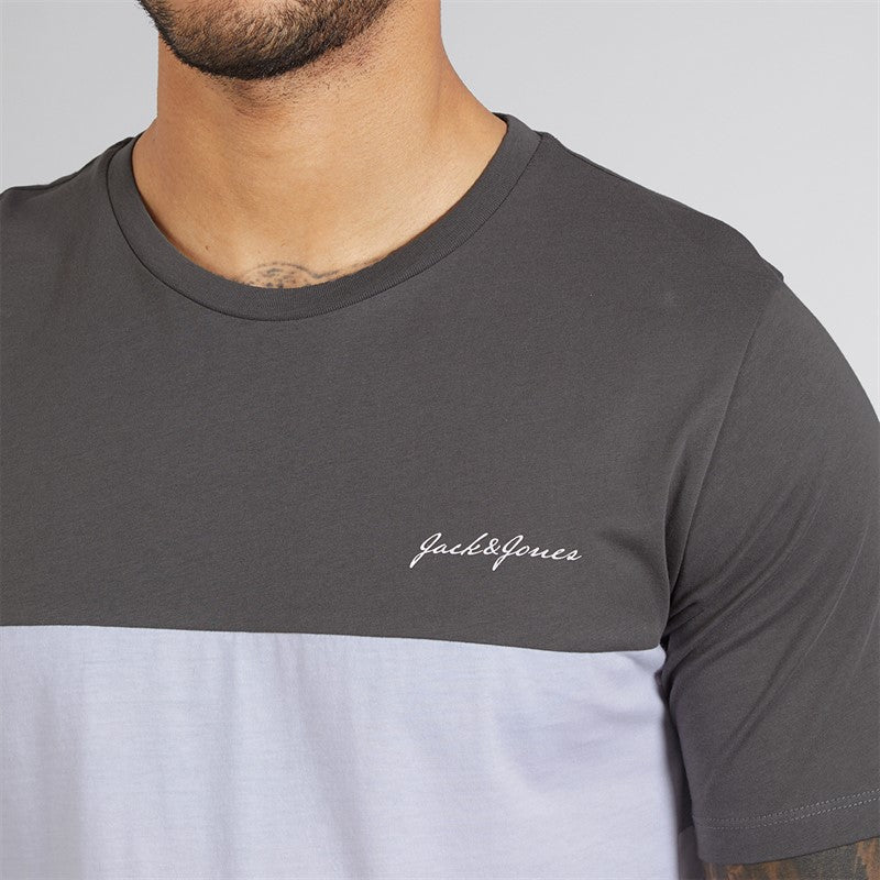 JACK & JONES Mens Trip T-Shirt And Shorts Set Castlerock