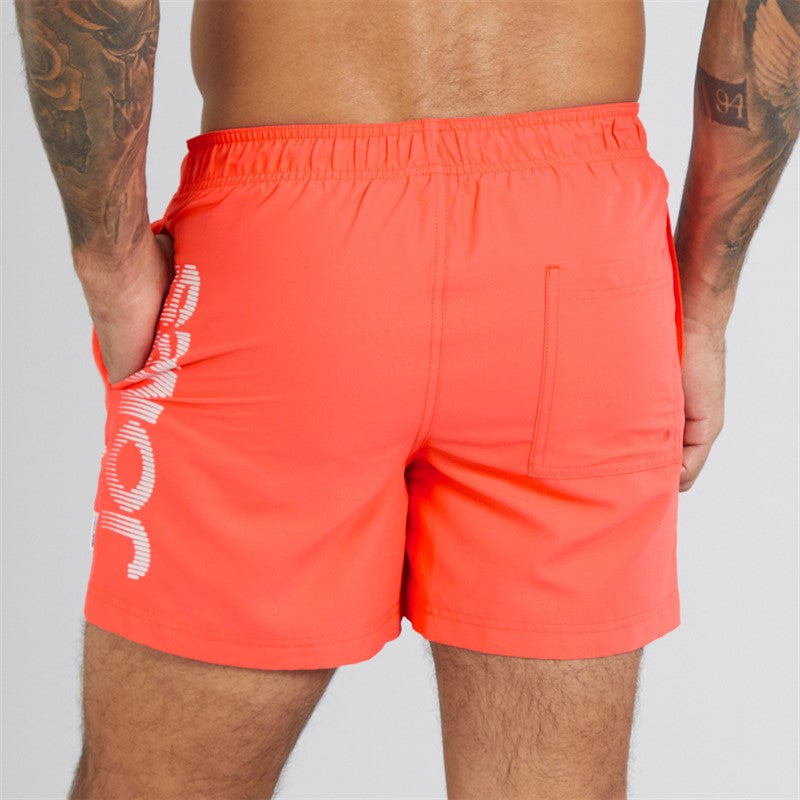 JACK AND JONES Mens Aruba Jones SwimShorts Hot Coral