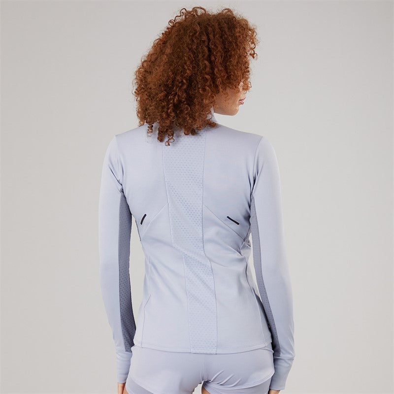 Womens Active Warmalite 1/2 Zip Running Top Icelandic Blue