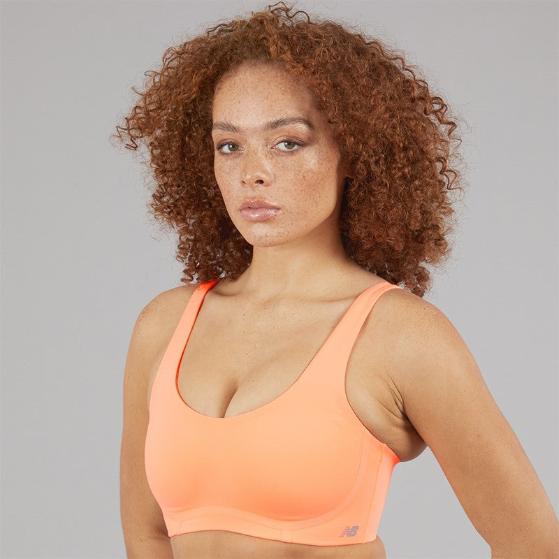 Womens NB RC Running Sports Bra Hot Mango