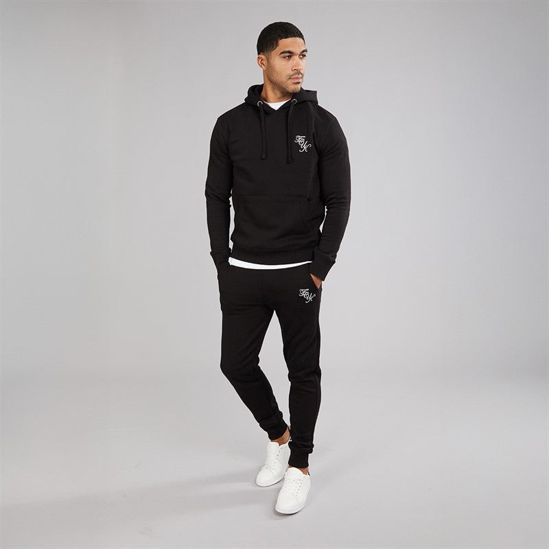 French Connection Mens Script Tracksuit Black/White