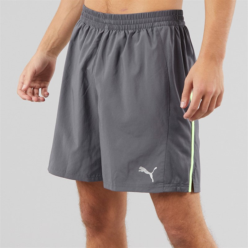 Puma Mens Run Favorite Velocity 7 Inch Running Shorts Galactic Gray