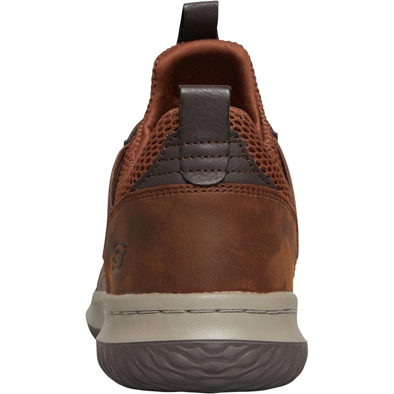 Mens Delson Axton Shoes Dark Brown