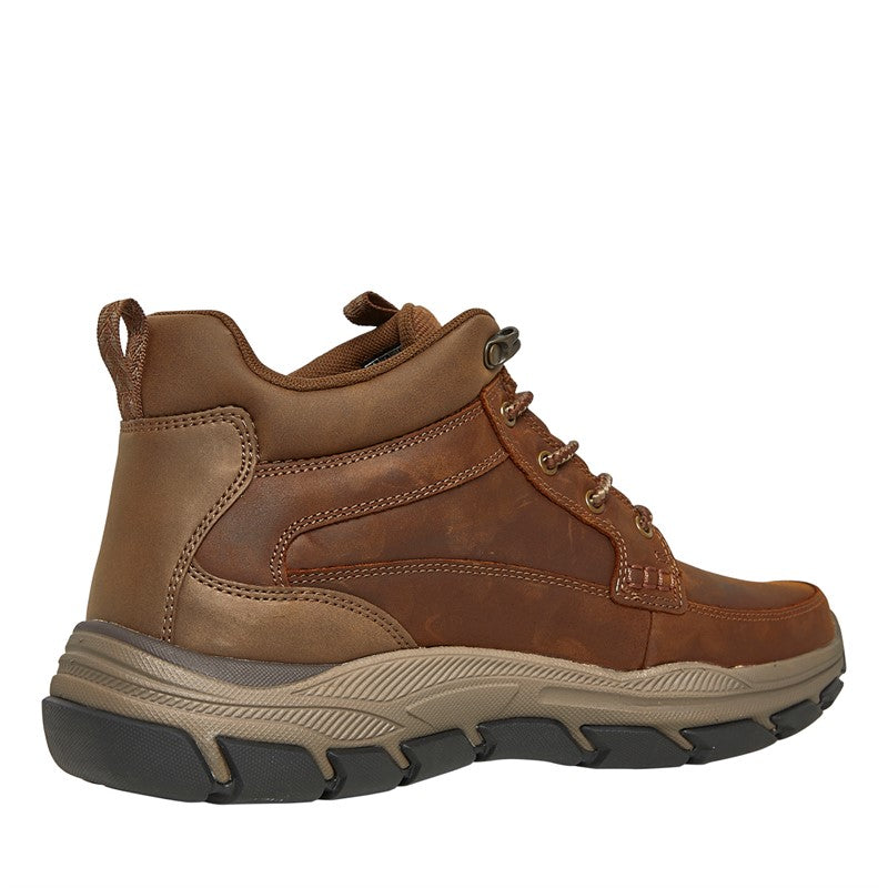 SKECHERS Mens Respected Boswell Boots Dark Brown