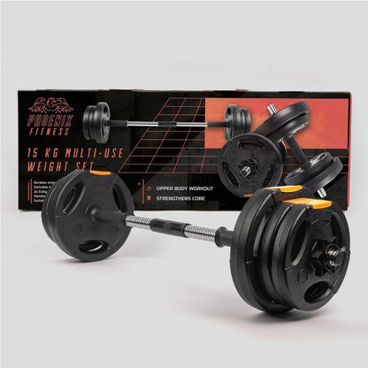 Phoenix Fitness 15KG Complete Dumbbells Weight Set