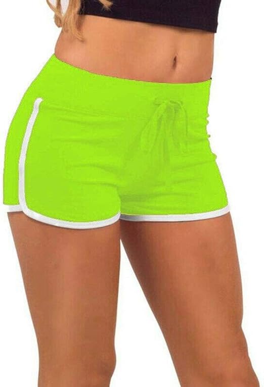 Clossy London Women's/Girls Trim Piping Shorts hot Pants Short Shorts Super Sexy Shorts with White Piping Casual Beach Summer Running Gym Yoga Dance Ladies