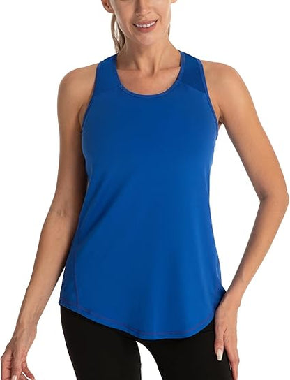 Gym Tops for Women Sleeveless Yoga Fitness Shirts Racerback Sports Top Women
