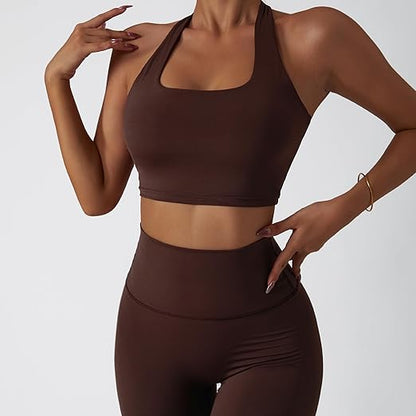 High-Waisted Seamless Workout Set for Women - Breathable &amp; Moisture-Wicking Yoga Outfit