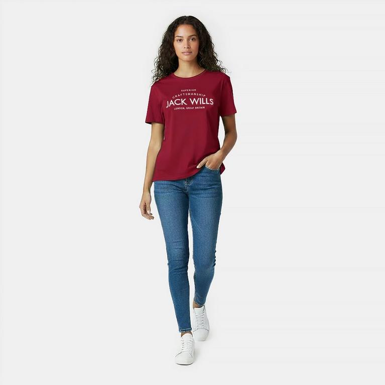 Jack Wills Forstal Boyfriend T-Shirt Ladies