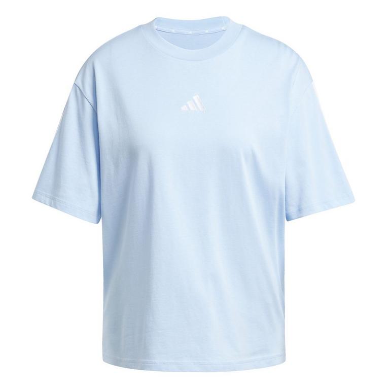 adidas Essentials 3 Stripe T-Shirt Womens