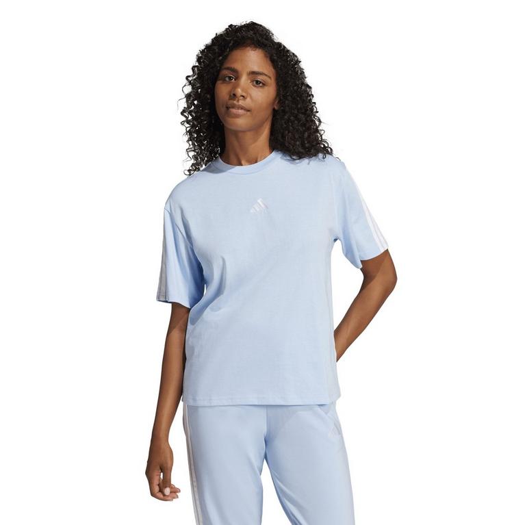 adidas Essentials 3 Stripe T-Shirt Womens