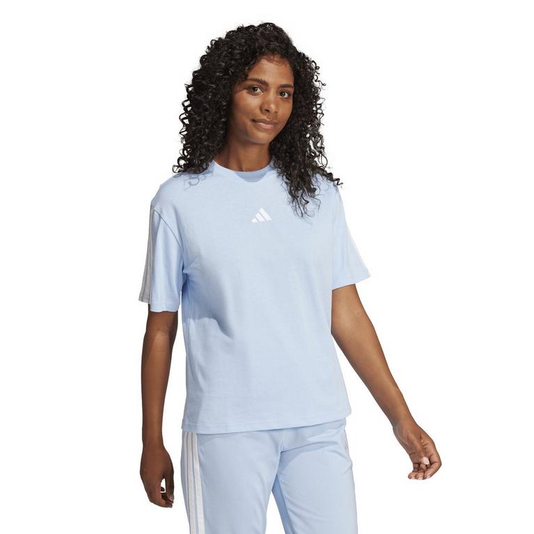 adidas Essentials 3 Stripe T-Shirt Womens
