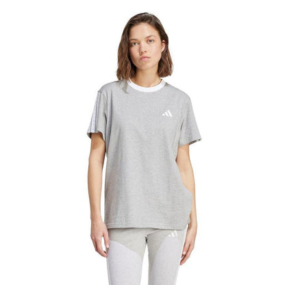 adidas Essentials 3 Stripe T-Shirt Womens