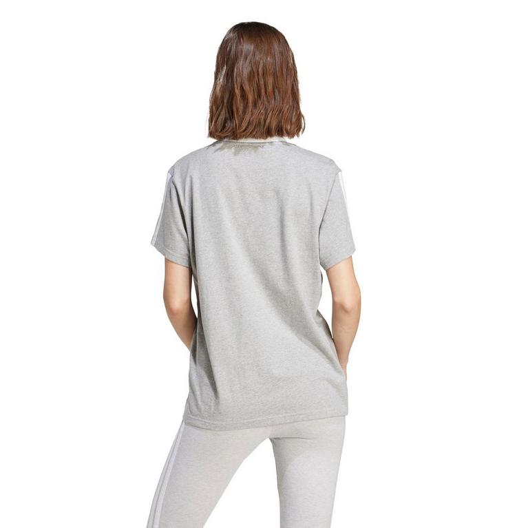 adidas Essentials 3 Stripe T-Shirt Womens