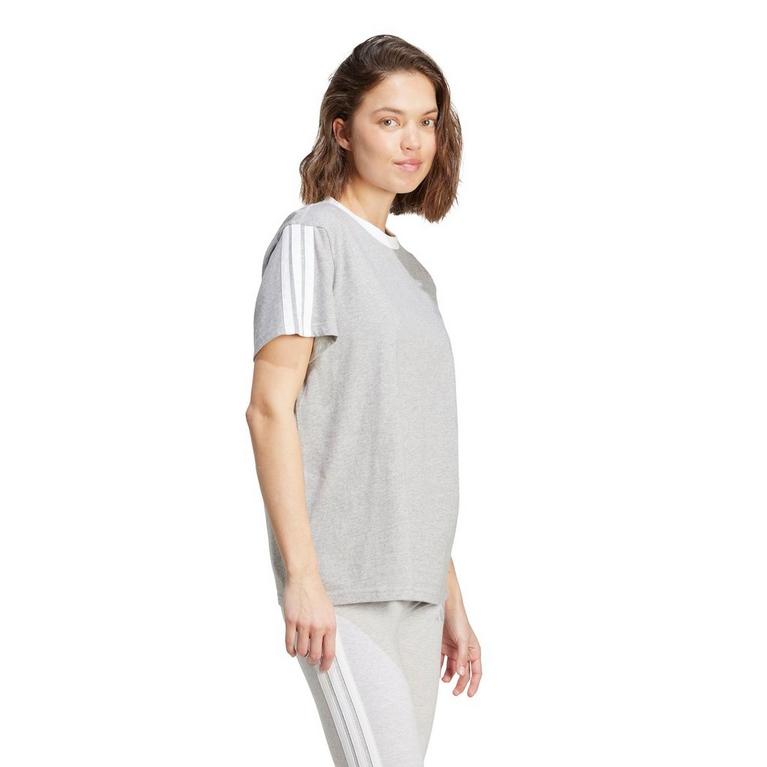 adidas Essentials 3 Stripe T-Shirt Womens