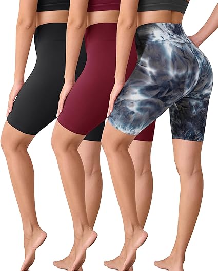 VALANDY Creamlush Cycling Shorts for Women - 8" High Waisted Buttery Soft Athletic Yoga Shorts