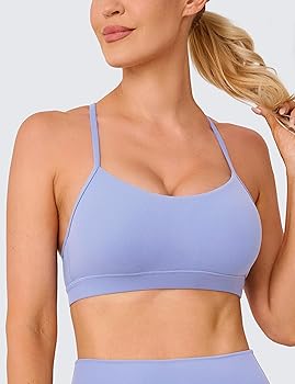 BAYDI Clouduxi Y Back Sports Bras Women - Light Support Racerback Yoga Bra, A-C Cups