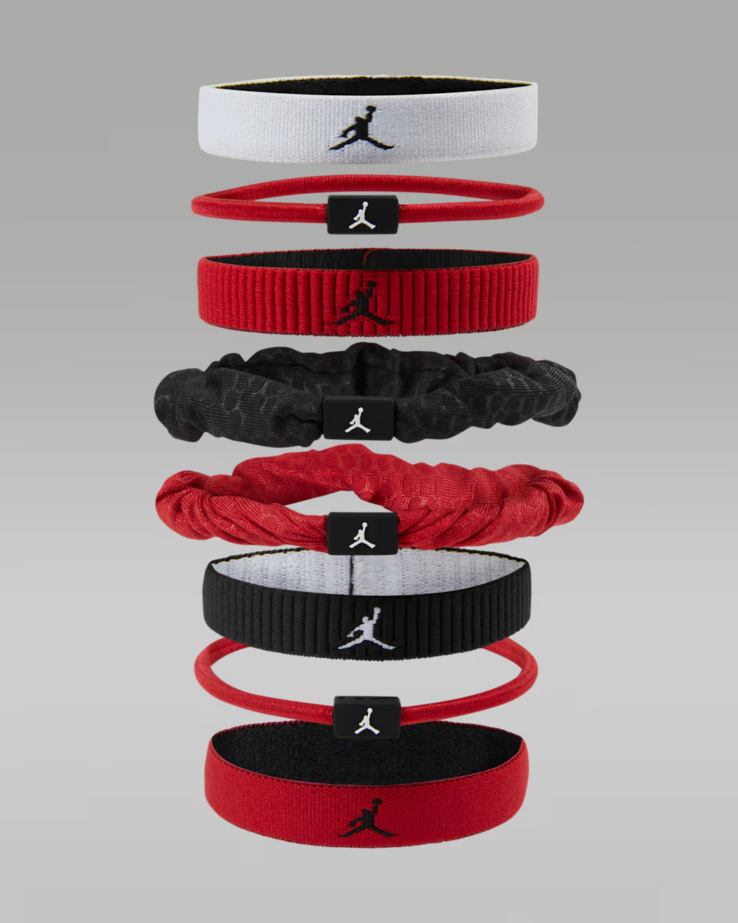 Jordan Sport Mixed Elastic Hair Bands (8-Pack)