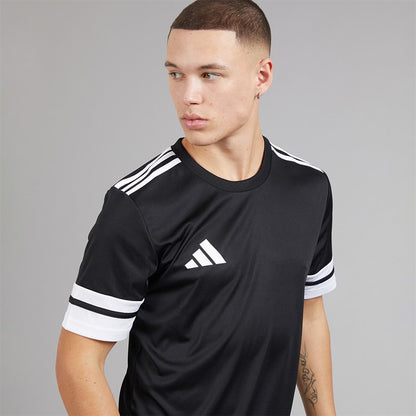 adidas Mens Squadra 25 T-Shirt Team Navy Blue/White