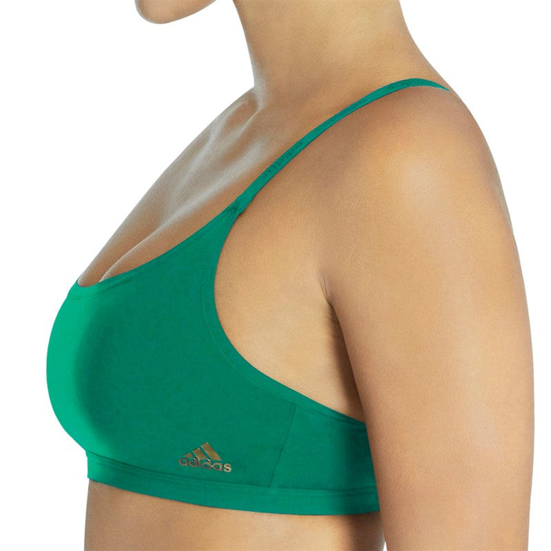 Womens Sport Active Micro Body Fit Bralette Dark Green