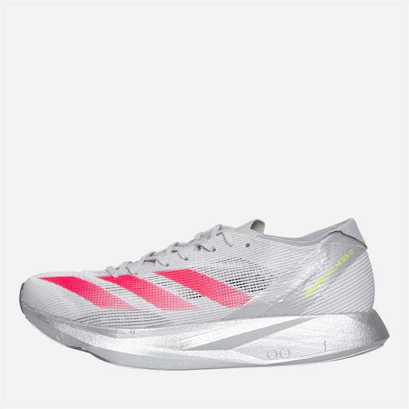 Womens Adizero Takumi Sen 10 Neutral Running Shoes Dash Grey/Lucid Red