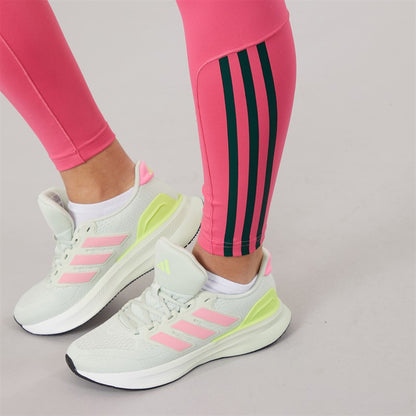 Adidas Womens Hyperglam Full Length Colour Pop Leggings Pink Fusion/Collegiate Green/Semi Court Green