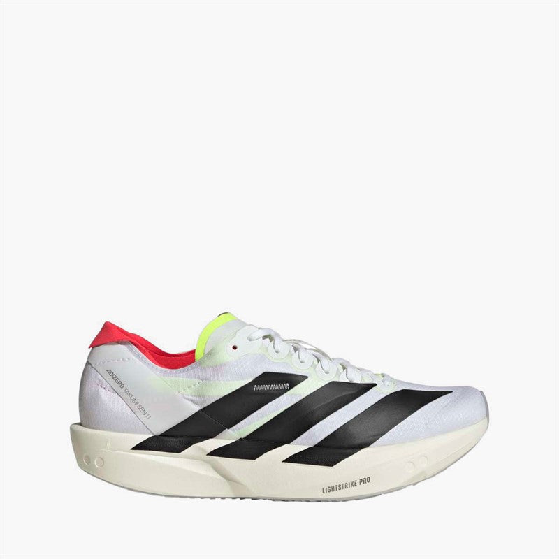 Womens Adizero Takumi Sen 11 Neutral Running Shoes Cloud White/Core Black/Lucid Red