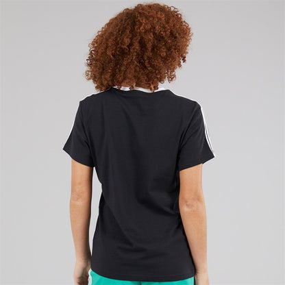 Womens Essentials 3-Stripes T-Shirt Black/White