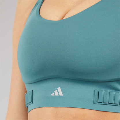 Womens Fastimpact Luxe Run High Support Sports Bra Preloved Teal/Preloved Teal