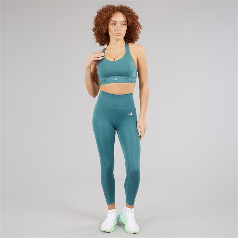 Womens Fastimpact Luxe Run High Support Sports Bra Preloved Teal/Preloved Teal