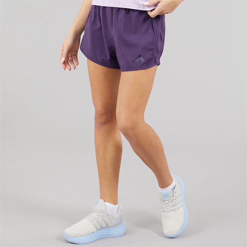 Womens Pacer Training High Rise Woven Shorts Aurora Plum