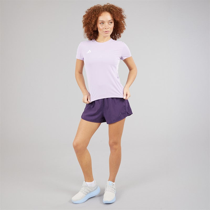 Womens Pacer Training High Rise Woven Shorts Aurora Plum