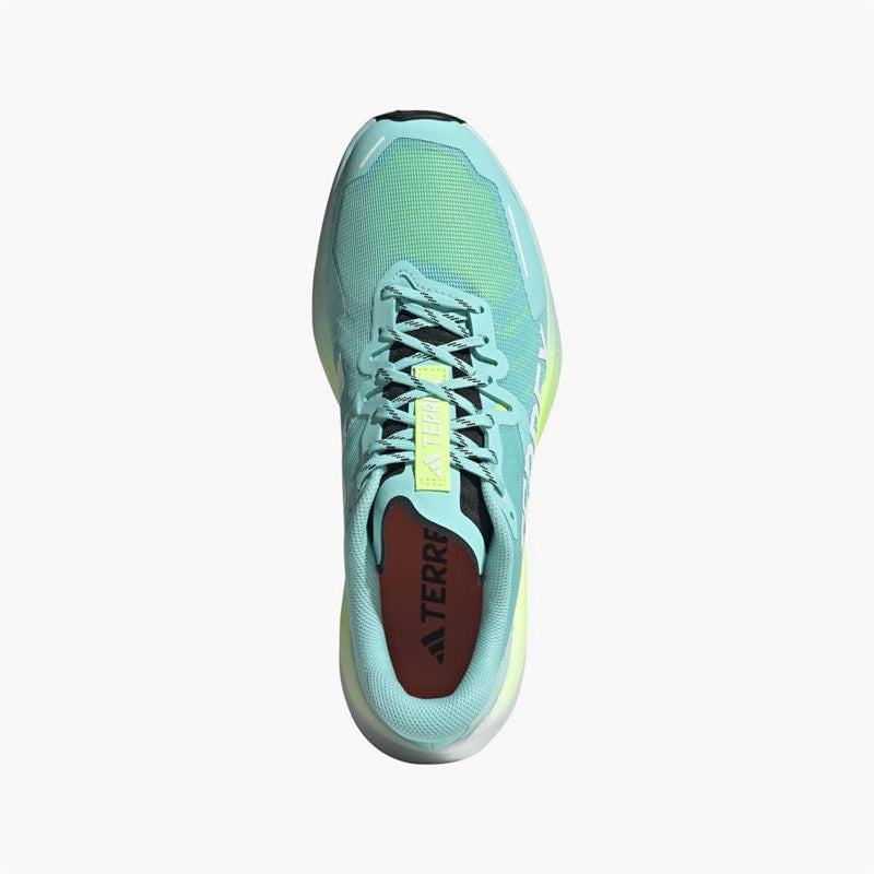 adidas Mens Terrex Agravic 3 Trail Running Shoes Semi Flash Aqua/Cloud White/Lucid Lemon