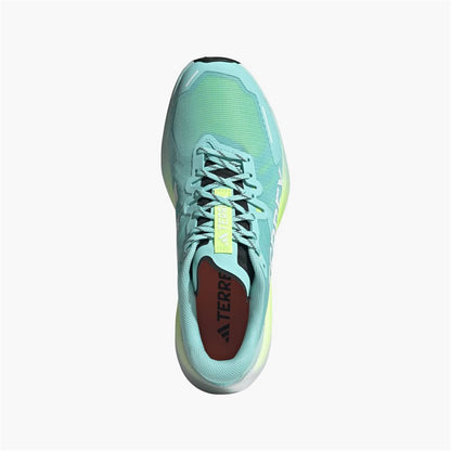 adidas Mens Terrex Agravic 3 Trail Running Shoes Semi Flash Aqua/Cloud White/Lucid Lemon