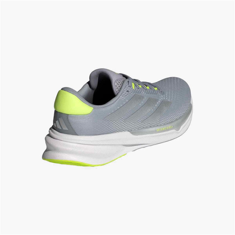 Womens Supernova Stride 2 Neutral Running Shoes Halo Silver/Silver Metallic/Lucid Lemon