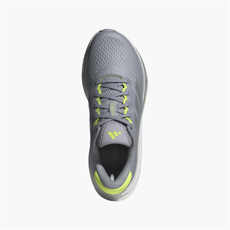 Womens Supernova Stride 2 Neutral Running Shoes Halo Silver/Silver Metallic/Lucid Lemon