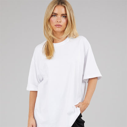 Brave Soul Womens Ascot Oversized T-Shirt Black