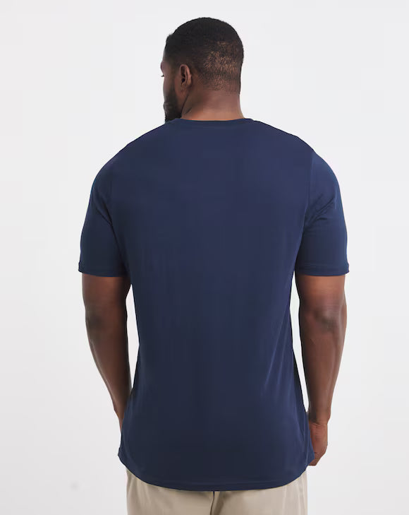 5 Pack Pure Cotton Crew T-Shirts Extra Long Length
