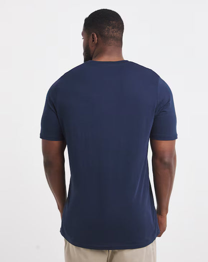 5 Pack Pure Cotton Crew T-Shirts Extra Long Length