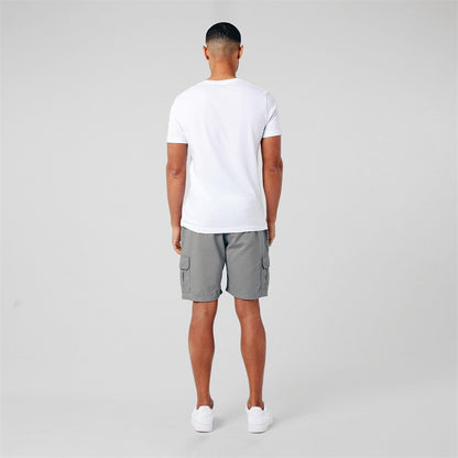 Closure London Mens Two Pack Utility Cargo Shorts Grey/Navy
